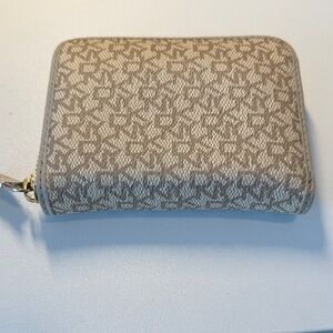 DKNY Tan Patterned Women's Wallet